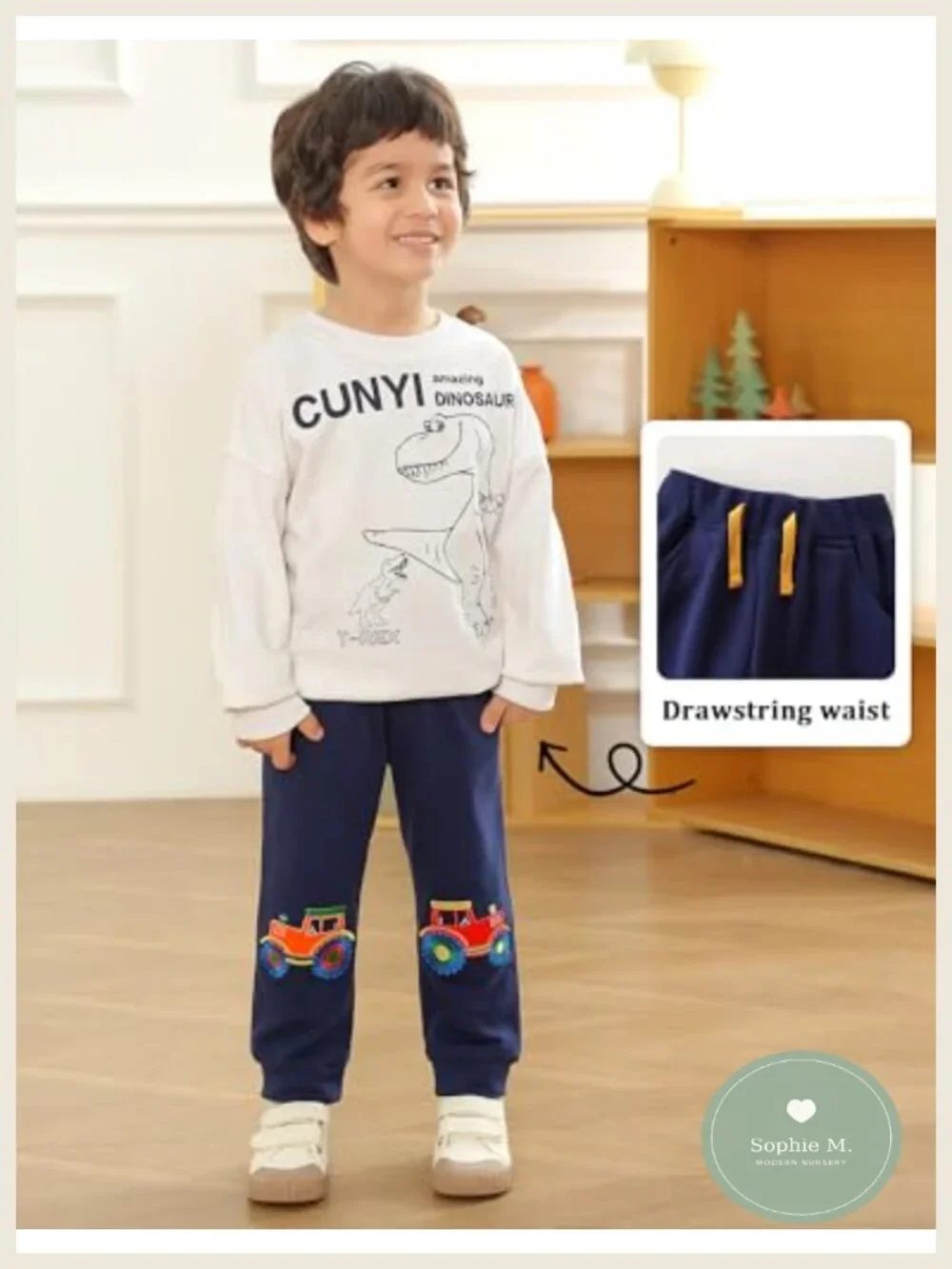 Toddler Boy Cotton Sweatpants Joggers 3 Pack